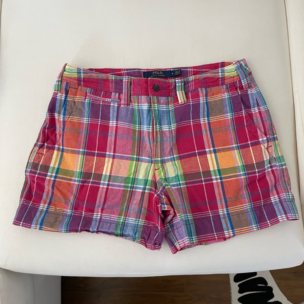 Polo Ralph Lauren pink plaid shorts